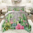 thumbnail image 1 of Castle Fairy 2-Piece Twin Size Comforter Set - Cactus Floral Western Print, 1 of 8