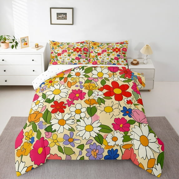 Castle Fairy 2-Piece Twin Flower Vintage Bedding Comforter Set