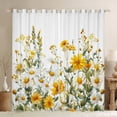 thumbnail image 1 of Castle Fairy Botanical Plants Boy Girl Blackout Curtains Set of 2 (52x84 Each),Floral Daisy Window Curtains,Chic Flower Curtains and Drapes,Lightweight Room Decor, 1 of 6