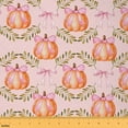 thumbnail image 1 of Castle Fairy Botanical Pumpkin Fabric by the Yard 1 Yard for Kids,Cartoon Bowknot Home Decor Fabric by the Yard,Fall Harvest Room Decor Fabric by the Yard,Super Cozy Room Decor, 1 of 6