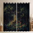 thumbnail image 1 of Castle Fairy Botanical Tree Mushroom Blackout Curtains Set of 2 (52x84 Each) for Boys Girls,Chic Floral Flowers Window Curtains,Magical Garden Curtains and Drapes,Lightweight Room Decor, 1 of 6