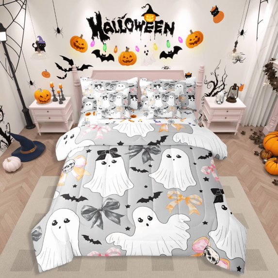 Castle Fairy 7-Piece Ghost Halloween Full Bedding Comforter Set