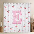 thumbnail image 1 of Castle Fairy Bow Initial E Black Out Curtains,Bow Curtains Pack of 2 (42x63 Each), 1 of 6