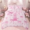 thumbnail image 1 of Castle Fairy Bow Letter Monogrammed T Queen Comforter Set,Princess Bedding Comforter Set, 1 of 8