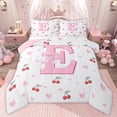 thumbnail image 1 of Castle Fairy Bow Personalized Initial E Queen Comforter Set,Dreamy Bedding Comforter Set, 1 of 8