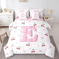 thumbnail image 1 of Castle Fairy Bow Personalized Initial E Twin Bedding Sets,Dreamy Bedding Comforter Set, 1 of 8