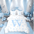 thumbnail image 1 of Castle Fairy Bowknot Alphabet W 7-Piece Twin Bedding Sets for Teens,Dreamy Princess Bedding Comforter Set,Kawaii Bow Breathable Sheet Sets,Breathable Home Decor, 1 of 9
