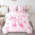 thumbnail image 1 of Castle Fairy Bowtie Personalized Initial R Twin Bedding Sets,Dreamy Bedding Comforter Set, 1 of 8
