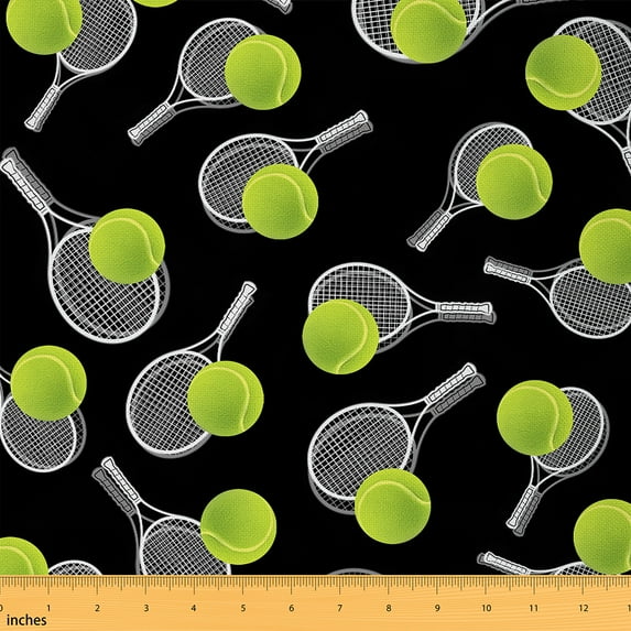 Castle Fairy Boys Gamer Tennis 10-Yard Sport Theme Ball Game Ultra Soft Sewing Fabric