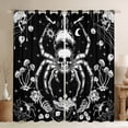 thumbnail image 1 of Castle Fairy Boys Girls Abstract Animal Spider Blackout Curtains Set of 2 (52x84 Each),Gothic Skull Window Curtains,Floral Flowers Mushroom Curtains and Drapes,Luxury Bedroom Decor, 1 of 6