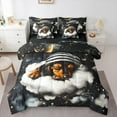 thumbnail image 1 of Castle Fairy Boys Girls Animal Dachshund Dog Twin Bedding Sets 7-Piece,Starry Sky Bedding Comforter Set Microfiber,Kawaii Pet Breathable Sheet Sets,Lightweight Room Decor,Reversible, 1 of 8