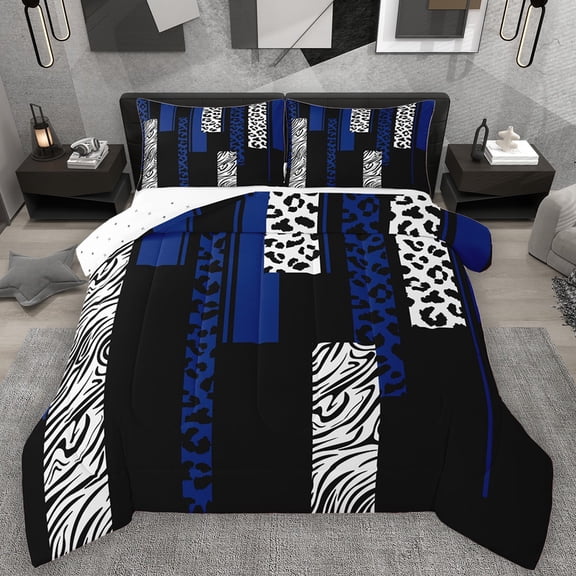 Castle Fairy Zebra Leopard Comforter Set (Twin), 2-Piece