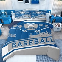 Castle Fairy Boys Girls Baseball Gaming Bedding Comforter Set 2pcs,Sport Gamer Twin Comforter Sets Microfiber,Ball Game Breathable Bedding Set,Breathable Home Decor,Reversible