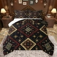 thumbnail image 1 of Castle Fairy Boys Girls Bohemian Aztec Full Size Comforter Sets 3-Piece,Stars Print Bedding Comforter Set,Hippie Tribal Lightweight Bedding Sets,Ultra Soft Home Decor,Reversible, 1 of 8