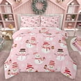thumbnail image 1 of Castle Fairy Boys Girls Cartoon Winter Snowflakes Snowman Bedding Comforter Set 2pcs,Happy New Year Twin Comforter Sets Microfiber,Merry Christmas Xmas Breathable Bedding Set,Super Cozy Room Decor, 1 of 8