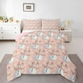 thumbnail image 1 of Castle Fairy Boys Girls Cartoon Winter Snowflakes Snowman Bedding Comforter Set 2pcs,Happy New Year Twin Comforter Sets Microfiber,Merry Christmas Xmas Breathable Bedding Set,Super Cozy Room Decor, 1 of 8