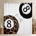 thumbnail image 1 of Castle Fairy Boys Girls Cheetah Print Black Out Curtains,Sport Billiards Curtains Pack of 2 (42x63 Each),Animal Leopard Print Bedroom Curtains,Ultra Soft Home Decor, 1 of 6