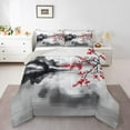 thumbnail image 1 of Castle Fairy Boys Girls Cherry Blossoms Twin Comforter Sets,Japanese Style Bedding Set, 1 of 8