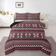 thumbnail image 1 of Castle Fairy Boys Girls Cute Bowknot Queen Comforter Set,Black Red Bedding Comforter Set, 1 of 8