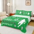 thumbnail image 1 of Castle Fairy Boys Girls Eat Sleep Soccer Full Size Sheets 4-Piece,Ball Gamer Breathable Bed Sheets,Sport Theme Lightweight Sheet Sets,Luxury Bedroom Decor, 1 of 7