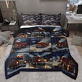thumbnail image 1 of Castle Fairy Boys Girls Fire Truck Twin Comforter Sets,Car Theme Bedding Set, 1 of 8