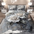thumbnail image 1 of Castle Fairy Boys Girls Floral Rose Full Size Comforter Sets,Chic Flowers Bedding Sets, 1 of 7