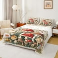 thumbnail image 1 of Castle Fairy Boys Girls Flowers Mushroom 4 Pieces Queen Sheet Sets,Botanical Plants Ultra Soft Flat Sheet,Vintage Aesthetic Queen Fitted Sheet,Super Cozy Room Decor, 1 of 7