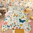 thumbnail image 1 of Castle Fairy Boys Girls Flying Butterflies Bedding Comforter Set 2pcs,Chic Floral Flowers Twin Comforter Sets Microfiber,Spring Garden Breathable Bedding Set,Microfiber Bedroom Decor,Reversible, 1 of 8