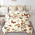 thumbnail image 1 of Castle Fairy Boys Girls Flying Butterflies Bedding Comforter Set 7-Piece,Vintage Retro Aesthetic King Bedding Sets,Botanical Tree Leaves Ultra Soft Bed Sheets,Microfiber Bedroom Decor,Reversible, 1 of 8