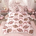 thumbnail image 1 of Castle Fairy Boys Girls Football Print Twin Bedding Sets 7-Piece,Kawaii Pink Ribbon Bow Bedding Comforter Set Microfiber,Sport Rugby Gamer Breathable Sheet Sets,Super Cozy Room Decor,Reversible, 1 of 8