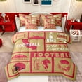 thumbnail image 1 of Castle Fairy Boys Girls Football Rugby Bedding Comforter Set 7 Pieces,Ball Gamer Full Bedding Set Lightweight,Sport Theme Fitted Sheet Flat Sheet,Microfiber Bedroom Decor,Reversible, 1 of 8