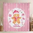 thumbnail image 1 of Castle Fairy Boys Girls Gingerbread Man Blackout Curtains Set of 2 (52x84 Each),Merry Christmas Window Curtains,Xmas Festival Theme Curtains and Drapes,Breathable Home Decor, 1 of 6