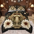thumbnail image 1 of Castle Fairy Boys Girls Gothic Moth Twin Comforter Sets,Floral Daisy Bedding Set, 1 of 8