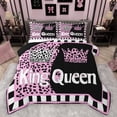 thumbnail image 1 of Castle Fairy Boys Girls Happy Valentine's Day Full Size Comforter Sets 3-Piece,King And Queen Crown Bedding Comforter Set,Animal Leopard Print Lightweight Bedding Sets,Microfiber Bedroom Decor, 1 of 8