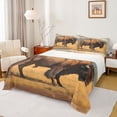 thumbnail image 1 of Castle Fairy Boys Girls Highland Cow 4 Pieces Queen Sheet Sets,Farmhouse Animal Ultra Soft Flat Sheet,Vintage Aesthetics Queen Fitted Sheet,Lightweight Room Decor, 1 of 7