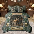 thumbnail image 1 of Castle Fairy Boys Girls Jungle Animal Deer Bedding Comforter Set 7 Pieces,Fishing And Hunting Pike Fish Full Bedding Set Lightweight,Tribal Aztec Vintage Aesthetic Fitted Sheet Flat Sheet, 1 of 8
