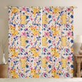 thumbnail image 1 of Castle Fairy Boys Girls Kawaii Cats Black Out Curtains,Cartoon Animal Curtains Pack of 2 (42x63 Each),Pink Flowers Bedroom Curtains,Breathable Home Decor, 1 of 6
