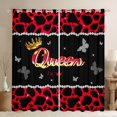 thumbnail image 1 of Castle Fairy Boys Girls Leopard Print Blackout Curtains Set of 2 (52x84 Each),Queen Crown Butterflies Window Curtains,Dreamy Princess Curtains and Drapes,Microfiber Bedroom Decor, 1 of 6