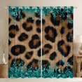 thumbnail image 1 of Castle Fairy Boys Girls Leopard Print Curtains Pack of 2 (42x84 Each),Bling Glitter Curtains Blackout,Animal Cheetah Print Bedroom Curtains,Breathable Home Decor, 1 of 6