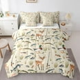 thumbnail image 1 of Castle Fairy Boys Girls Mallard Duck Deer Bedding Comforter Set 7 Pieces,Fishing And Hunting Full Bedding Set Lightweight,Jungle Animal Fitted Sheet Flat Sheet,Microfiber Bedroom Decor,Reversible, 1 of 8