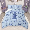 thumbnail image 1 of Castle Fairy Boys Girls Personalized Initial Letter T 2Pcs Bedding Comforter Set,Love Heart Print Twin Comforter Sets,Cartoon Bowknot Breathable Bedding Set,Microfiber Bedroom Decor, 1 of 8