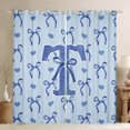 thumbnail image 1 of Castle Fairy Boys Girls Personalized Initial Letter T Black Out Curtains,Love Heart Print Curtains Pack Of 2 (42X63 Each),Cartoon Bowknot Bedroom Curtains,Microfiber Bedroom Decor, 1 of 6