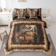 thumbnail image 1 of Castle Fairy Boys Girls Safari Deers Twin Bedding Sets,Animal Bedding Comforter Set, 1 of 8