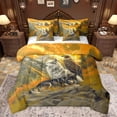 thumbnail image 1 of Castle Fairy Boys Girls Safari Wolves Eagle Bedding Comforter Set 7-Piece,Jungle Mountain King Bedding Sets,Woodland Animal Ultra Soft Bed Sheets,Ultra Soft Home Decor,Reversible, 1 of 8