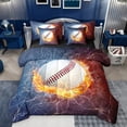thumbnail image 1 of Castle Fairy Boys Girls Sport Baseball Twin Bedding Sets 7-Piece,Abstract Gradient Lightning Bedding Comforter Set Microfiber,Ball Gamer Breathable Sheet Sets,Breathable Home Decor,Reversible, 1 of 8