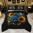 thumbnail image 1 of Castle Fairy Boys Girls Sunflowers Rose Twin Comforter Sets,Vintage Aesthetic Bedding Set, 1 of 8
