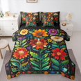 thumbnail image 1 of Castle Fairy Boys Girls Vintage Flower Bedding Comforter Set,Chic Floral King Bedding Sets, 1 of 8