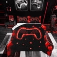 thumbnail image 1 of Castle Fairy 3-Piece Queen Comforter Set - Red Gamer Video Game, 1 of 8