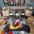 thumbnail image 1 of Castle Fairy Boys Sport Football 7-Piece Twin Bedding Sets,Abstract Gradient Bedding Comforter Set,Ball Gamer Breathable Sheet Sets,Ultra Soft Home Decor, 1 of 9