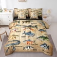 thumbnail image 1 of Castle Fairy Boys Wildlife Fish Bedding Comforter Set,Fishing Hunting Queen Bedding Sets, 1 of 8